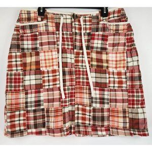 Liz Claiborne Skirt Womens 14P Red Desert Caravan Casual Flat Front Drawstring